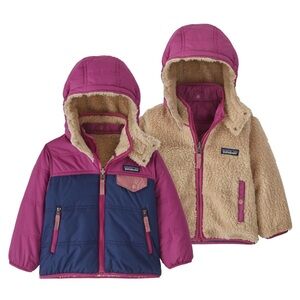Patagonia Baby Reversible Jacket - Pink and Navy